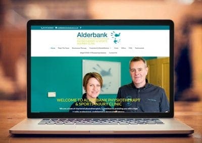 Alderbank Physiotherapy Website design